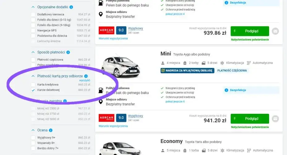 Zdjęcie Ile kosztuje wypożyczenie samochodu? Sprawdź ceny i ukryte opłaty